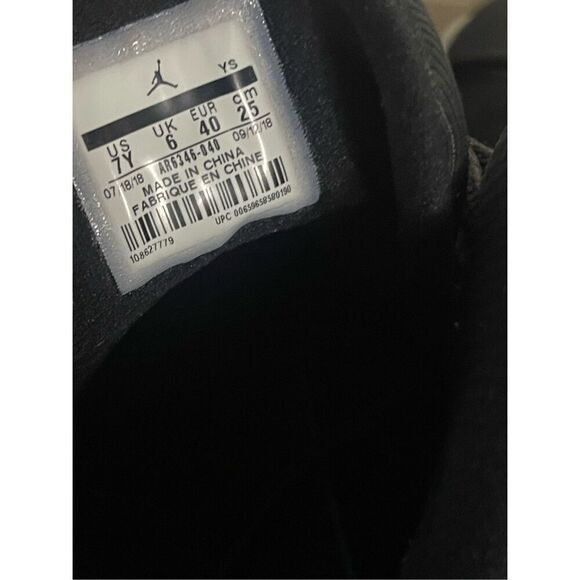 Jordan Lift Off Black Dark Concord Shoes Size 7Y - Picture 3 of 7